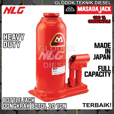 Jual MASADA Dongkrak Botol Hidrolik Hydraulic Bottle Jack 10 TON MH 10