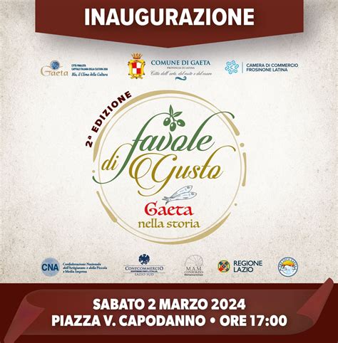 Favole Di Gusto Il Gusto Torna A Gaeta Per La Seconda Edizione