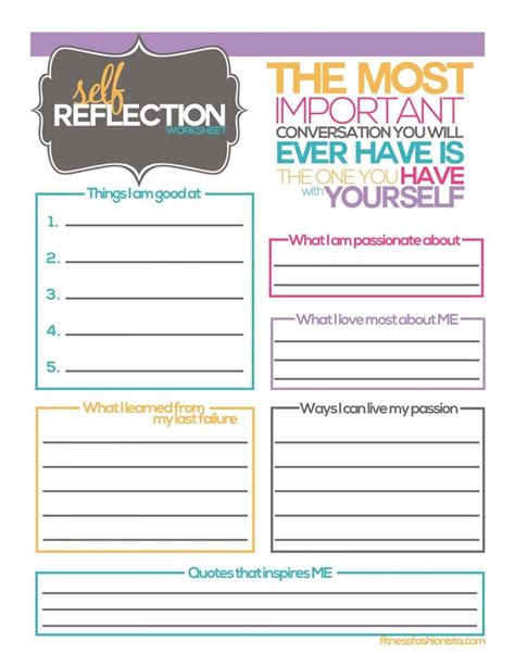 Reading Self Reflection Worksheet Therapy Worksheets Self