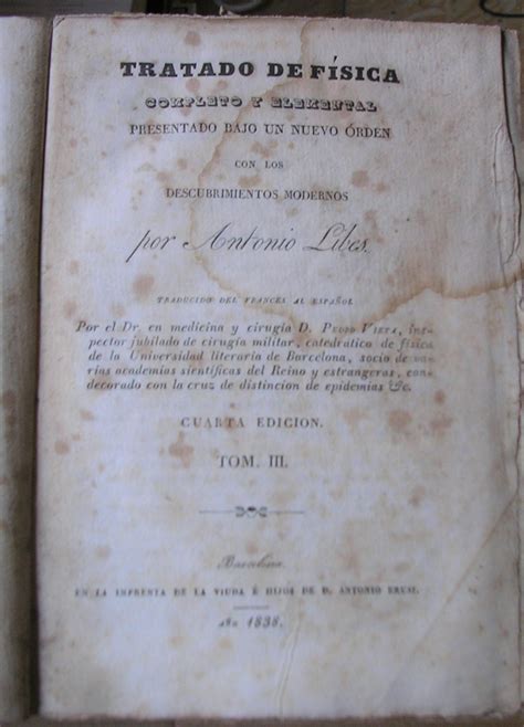 Tratado De Fisica Completo Y Elemental Presentado Bajo Un Nuevo Orden