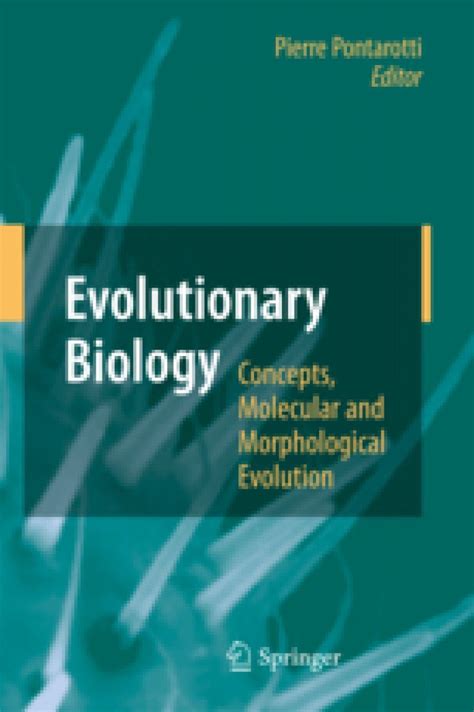 Evolutionary Biology Concepts Molecular And Morphological Evolution