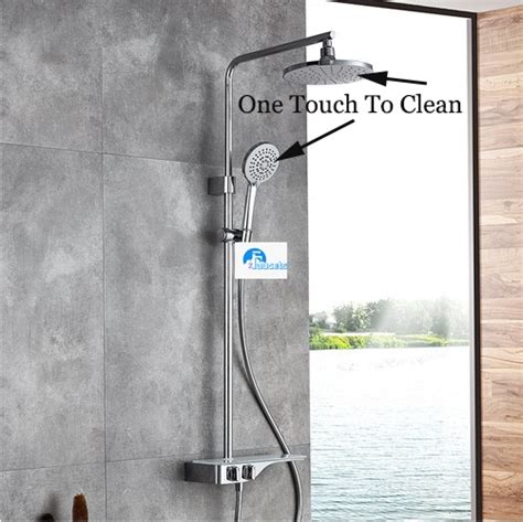 Jomoo Shower Faucet 36699 Dual Shower Head Shower Faucets With Rainfall ...