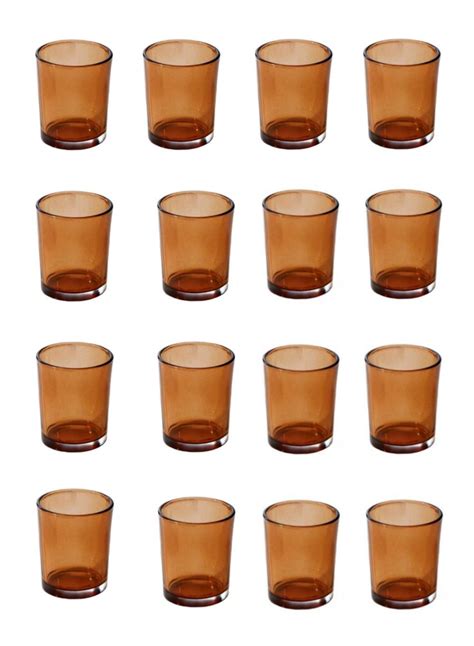 Serene Spaces Living Set Of 96 Glass Votive Candle Holders Ideal Restaurant Tables Aromatherapy