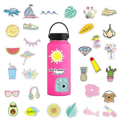 Water Bottle Stickers Laptop Vsco Vinyl Sticker Big Pack For Teens