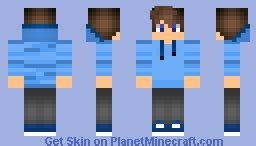 cool blue jacket boy Minecraft Skin