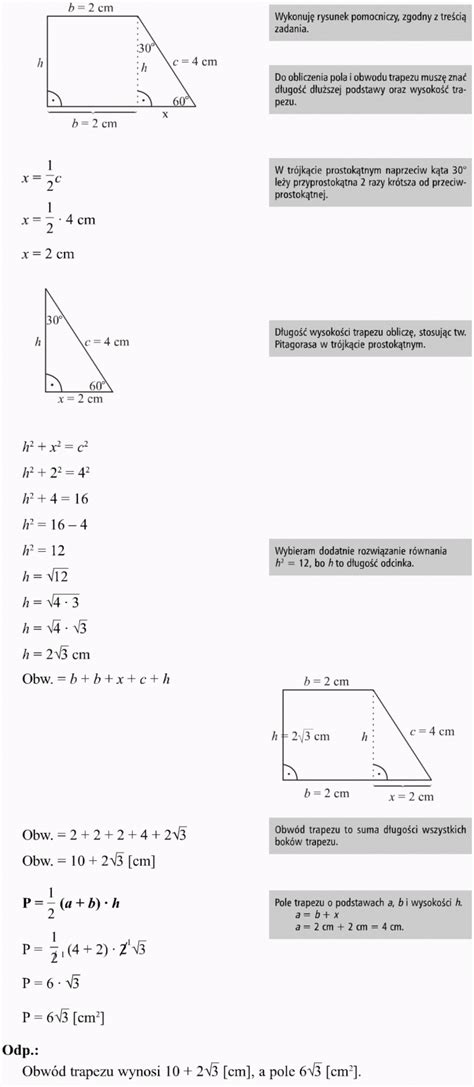 Trójkąty o kątach 90 45 45 oraz 90 60 30 Matematyka