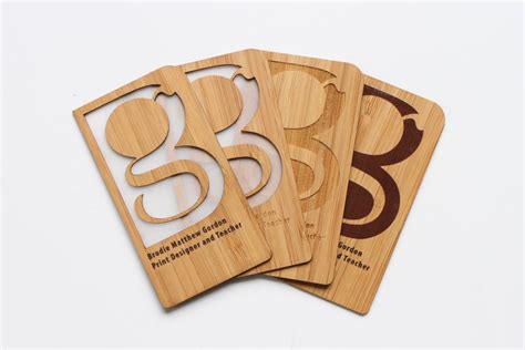 High End Laser Cut Business Cards Die Cut