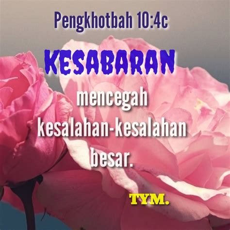 Ayat Emas Alkitab Tentang Kesabaran