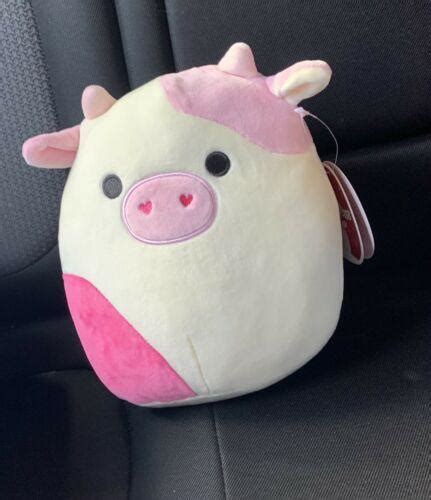 Caedyn The Cow 8 Inch Squishmallow Valentine S Day 2022 Nwt Pink And White 3919778872