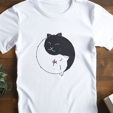 Yin Yang Cats Etsy