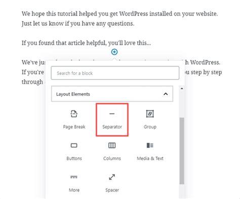 How To Add A Horizontal Line Separator In Wordpress Methods