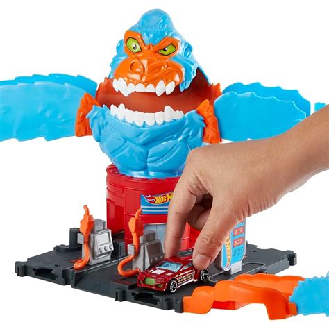 Ataque Do Gorila Hot Wheels Dor Mi Brinquedos
