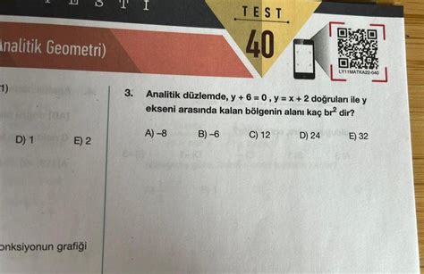 1 3 Analitik Geometri D 1 E 2 S Onksiyonun Graf Geometri Kunduz