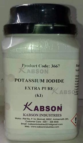 POTASSIUM IODIDE 99 For Pharmaceutical Industry 500gm Bottle At Rs