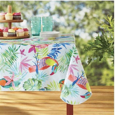 Mainstays Tropical Vinyl Tablecloth X Ebay