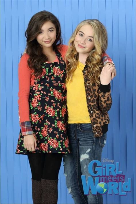 Rowan Blanchard And Her Co Star Sabrina Carpenter Star As Riley