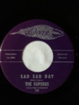 Northern Soul The Superbs Sad Sad Day Dore M Ebay