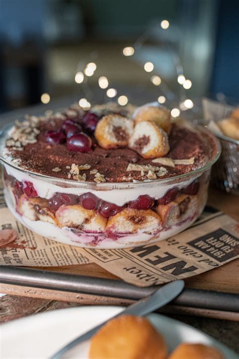 Schwarzw Lder Kirsch Tiramisu Mit Mini Berliner Ohne Alkohol