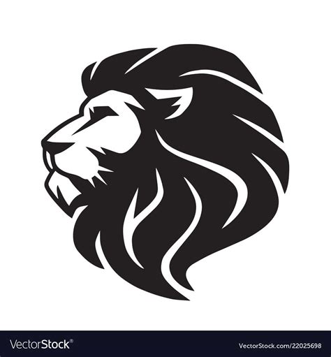 Wild lion icon logo template vector image on VectorStock | Lion icon ...