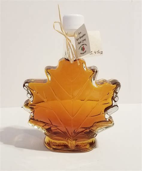 8 45oz Maple Leaf Glass Jar Somero Maple Farm