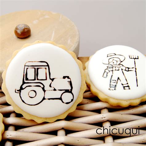 Galletas Decoradas Con Sellos De Silicona Visita A La Granja