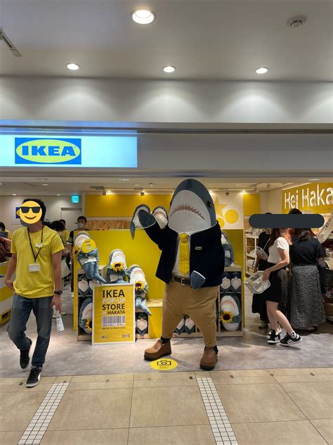 IKEA's Shark Mascot Wears Fancy Suit While Selling Naked BLÅHAJs To Customers In Japan