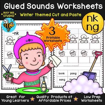 Winter Nk Ng Sorts Glued Sounds Cut And Paste Worksheets By Busy Bee