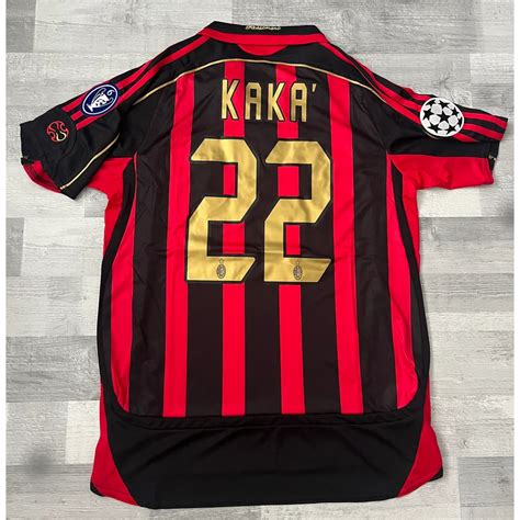 2006 2007 Camiseta Retro AC MILAN KAKA Maldini RONALDO De Manga Curta