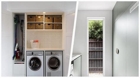 75 Laundry Room With Ceramic Backsplash And Subway Tile Backsplash