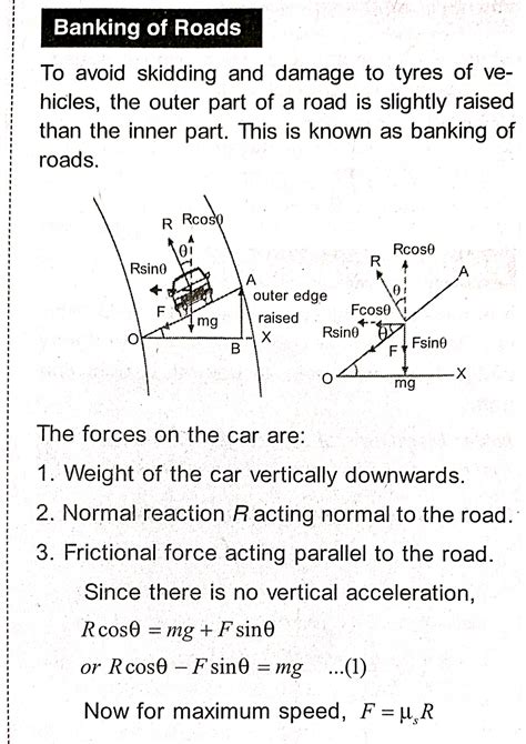 Banking Of Roads Physics Studocu