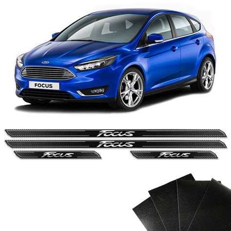 Kit Protetor Ford Focus Hatch Adesivo Placa Soleira Da