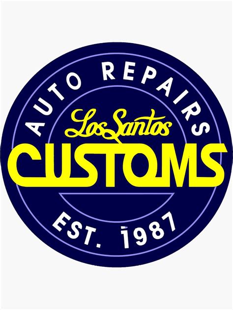 "Los Santos Customs " Sticker for Sale by OwenConner83 | Redbubble