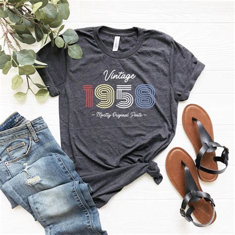 65th Birthday Shirt Vintage 1954 T Shirt T For 65 Etsy