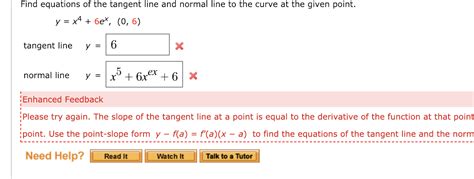 How To Find Equation Of Tangent Line With Given Slope Tessshebaylo