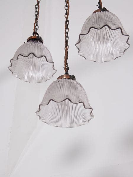 Diminutive Holophane Pendants Drew Pritchard Ltd