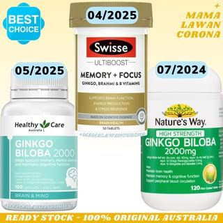 Jual Healthy Care Ginkgo Biloba Mg Capsules Softgel Capsule