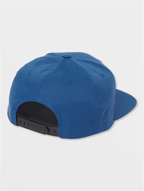 V Stone Snapback Hat Estate Blue Volcom Us