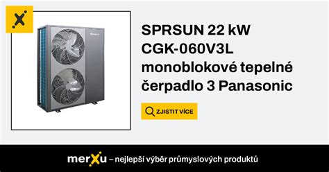 Sprsun 22 kW CGK 060V3L monoblokové tepelné čerpadlo 3 Panasonic