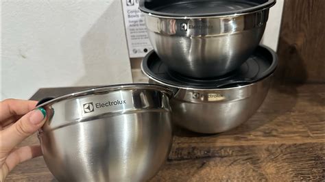 Conjunto De Bowls Tigelas De Inox Tampa Pl Stica Electrolux