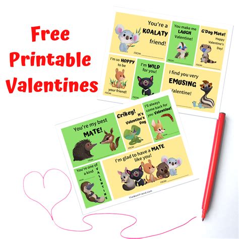 Free Print At Home Cards For Valentine S Day An Easy Valentine Card