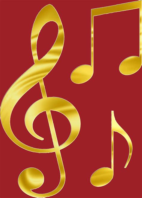 Golden Treble Clef And Sheet Music Poster Painting By Lee Brandon Fine Art America