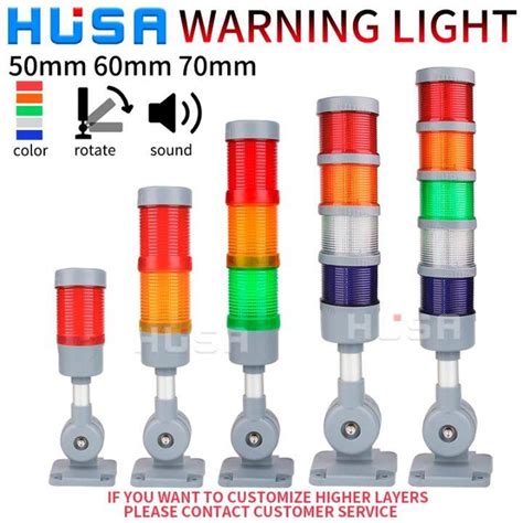 Warning Light Industrial For Cnc Rotatable Stack Light Red Orange