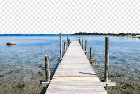 White Wooden Dock On Body Of Water Wharf Port Pier Coast Pier