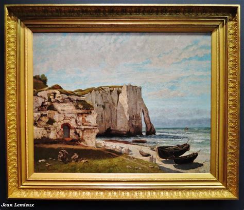 Musée d Orsay La Falaise d Etretat après l orage de Courbe Flickr