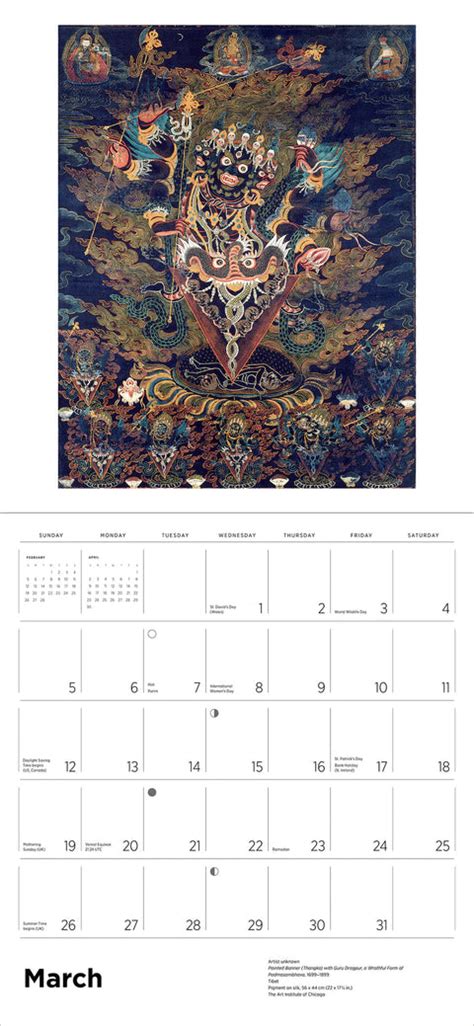 2023 Enlightenment: Buddhist Paintings - Square Wall Calendar