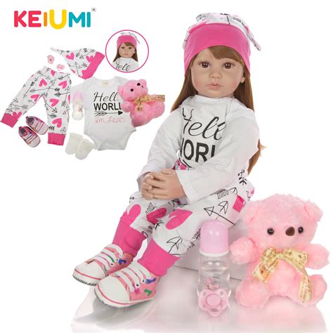 Cm Newborn Girl Realistic Baby Dolls Cloth Body Stuffed Fashion