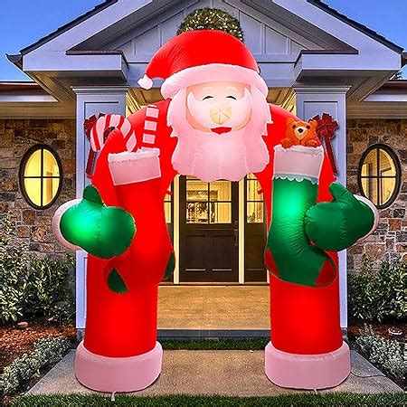 Amazon LuxenHome Christmas Inflatables Lighted 9ft Santa Clause