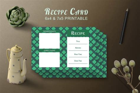 Free Printable Recipe Card Templates Recipe Cards Template