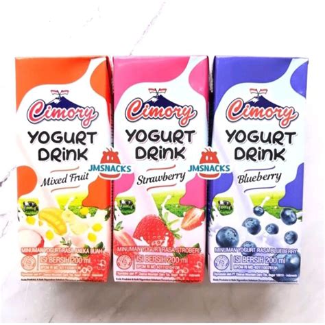 Jual Cimory Yogurt Drink Kotak 200ml Shopee Indonesia