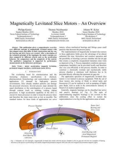 Magnetically Levitated Slice Motors Power Electronics Systems